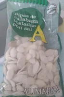 Pipas de calabaza tostadas con sal