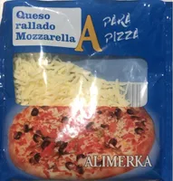 Queso rallado Mozzarella
