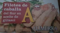 Filetes de caballa del sur en aceite de girasol
