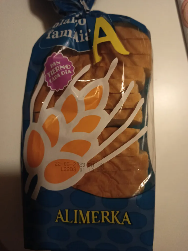 Pan de molde blanco familiar