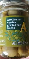 Aceitunas verdes gordal con hueso