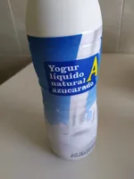 Yogur líquido natural azucarado