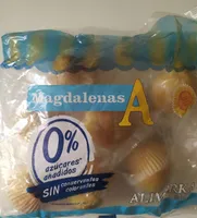 Magdalenas 0% azúcares añadidos
