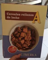 Cereales rellenos de leche