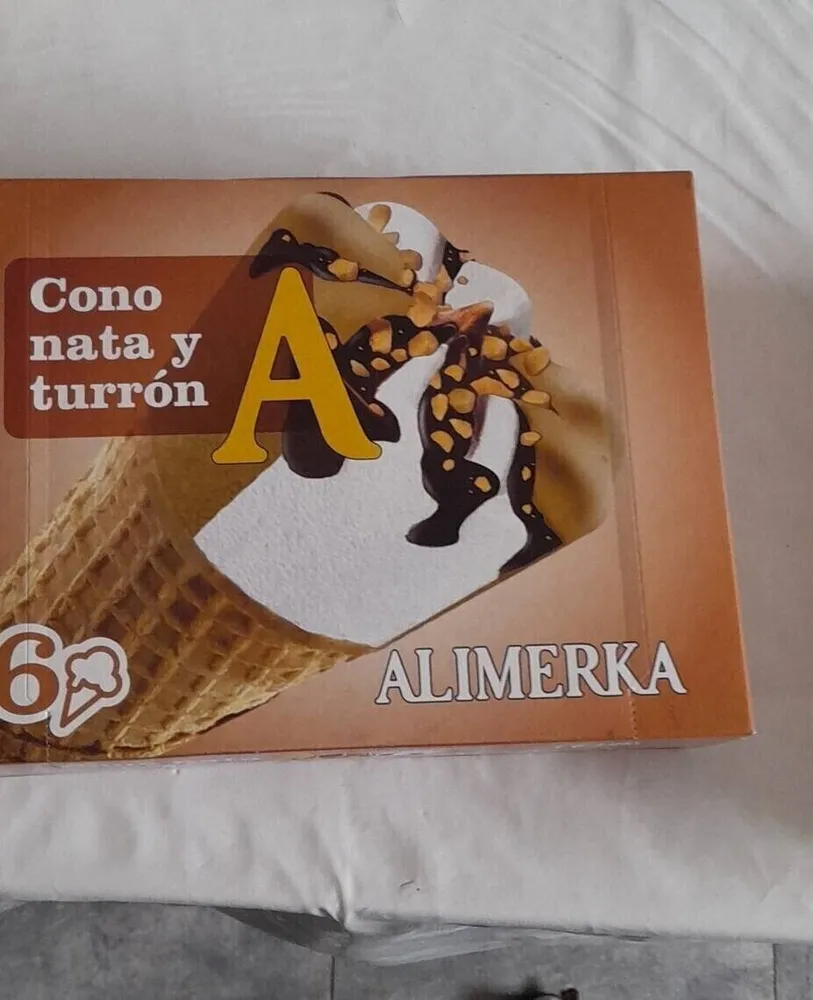 Cono nata y turrón