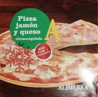 Pizza jamón y queso ultracongelada