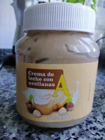 Crema de leche con avellanas