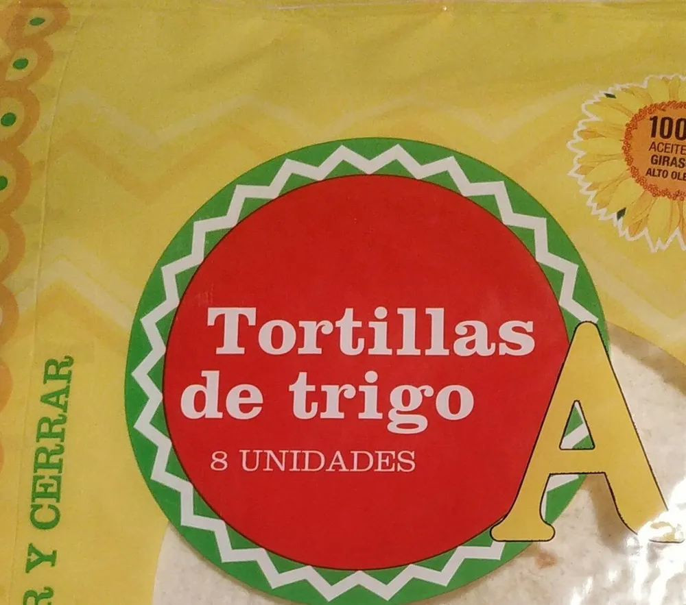 Tortillas de harina de trigo