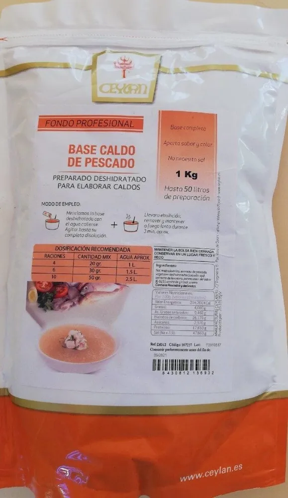 Base Caldo de pescado