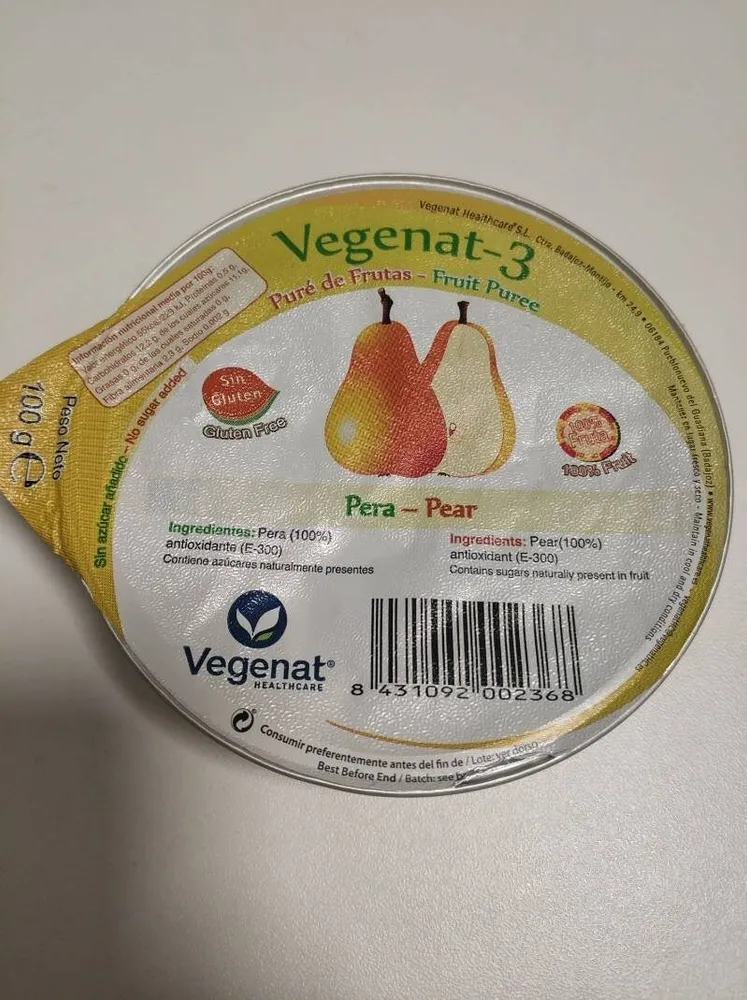 Puré de pera