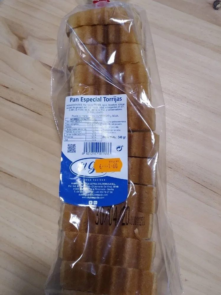 Pan especial torrijas