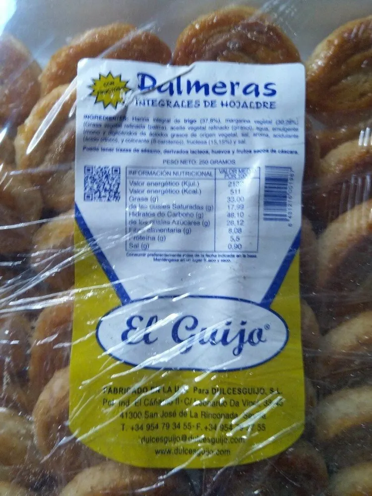 Palmeras integrales de hojaldre