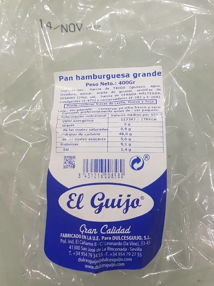 Pan Hamburguesa