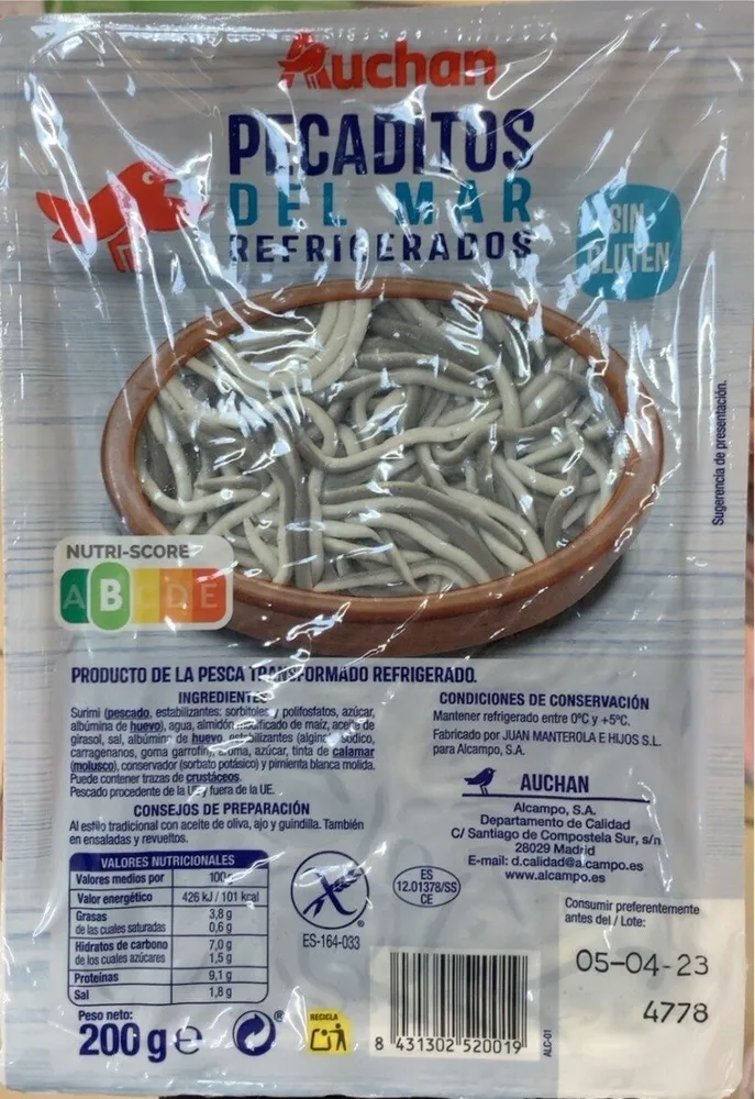 Pescaditos del mar refrigerados