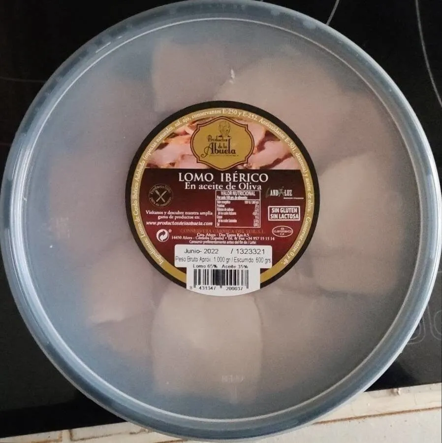 Lomo ibérico en aceite de oliva