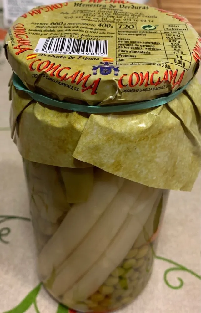 Menestra de verduras Congana