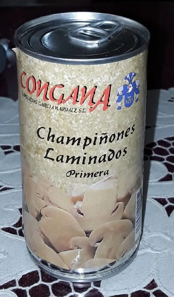 Champiñones laminados
