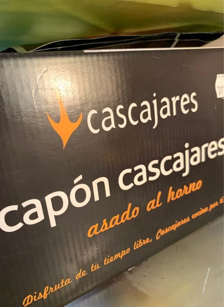 Capón asado al horno