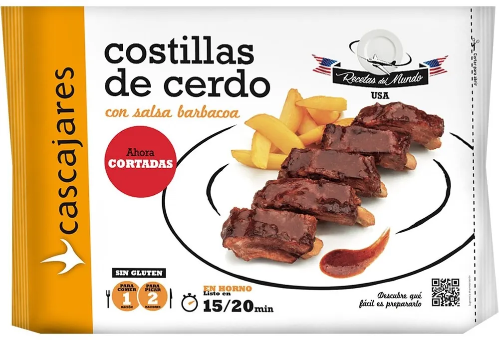 Costillas de cerdo con salsa barbacoa