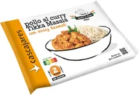 Pollo al curry con arroz basmati