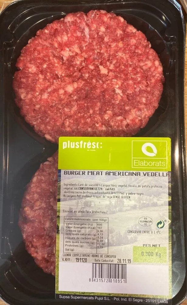 Burger meat americana vedella