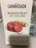 Burger meat de vacuno