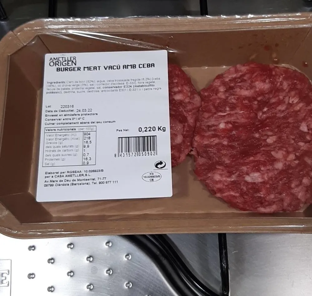 Burger meat vacú em ceba