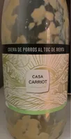 Crema de puerros al toque de menta