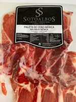 Paleta de cebo ibérica raza ibérica lonchas sin gluten