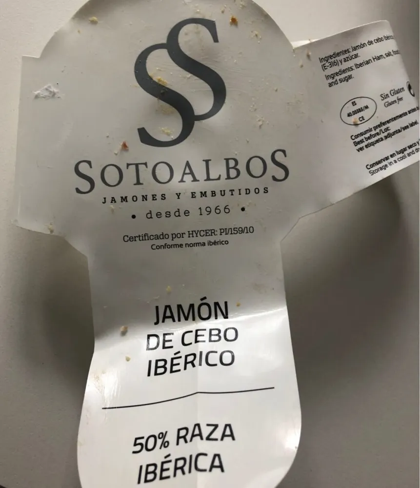 Jamón de cebo ibérico