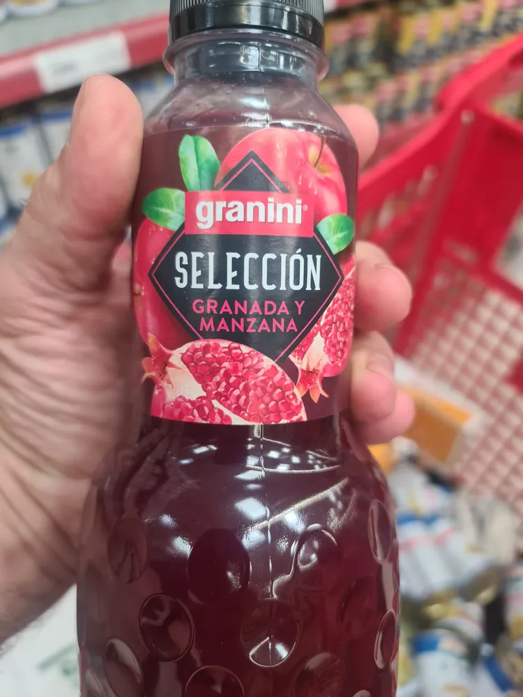 Zumo de granada y manzana