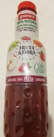 Fruta & Fibra bebida de zumo de fresa, manzana, uva, zanahoria