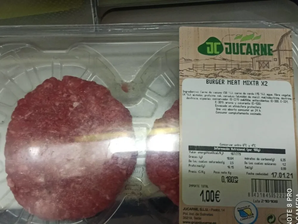Burger meat mixta