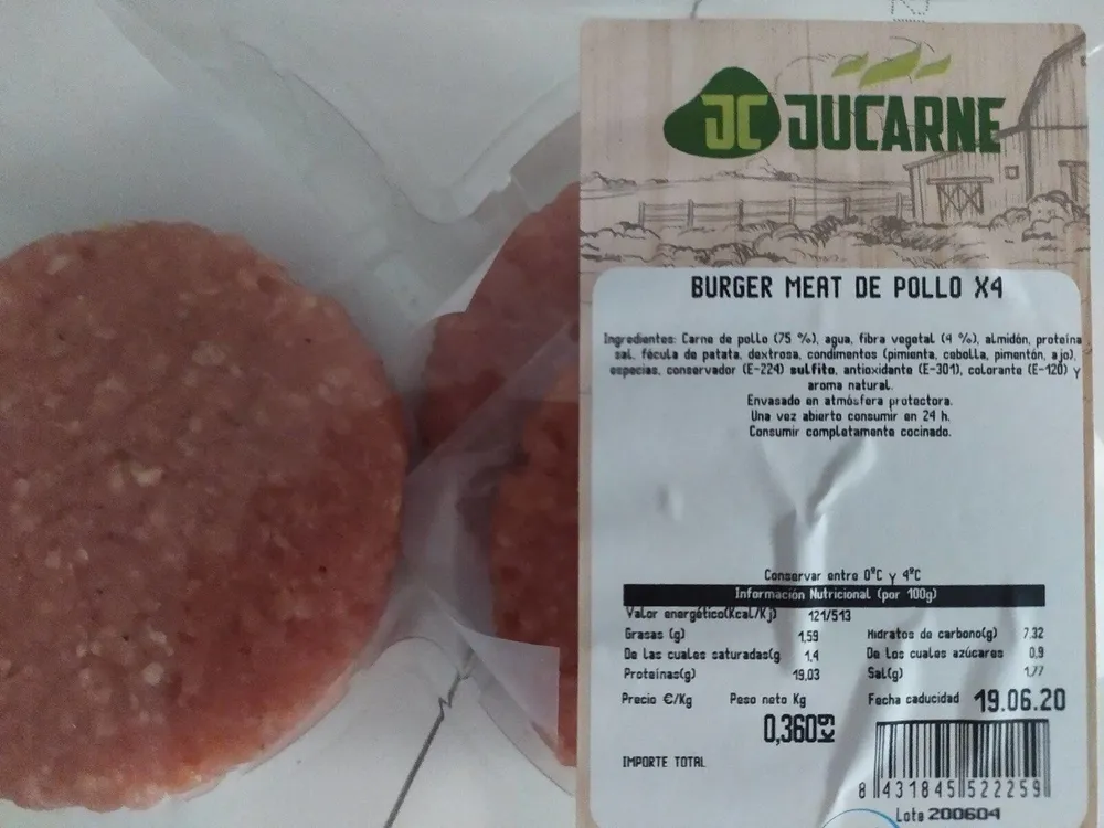 Burger Meat de pollo
