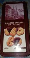 Galletas danesas con chocolate