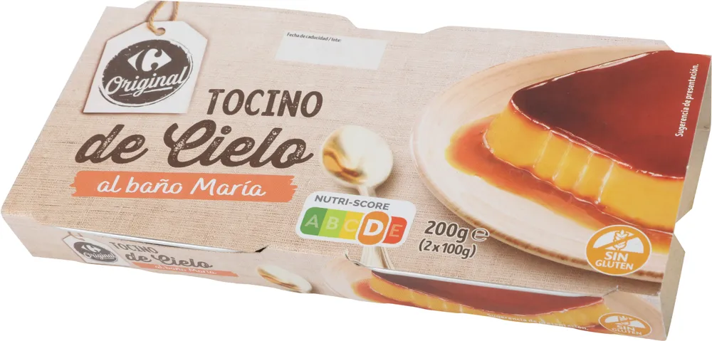 Tocino de cielo al baño maria