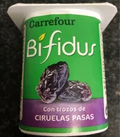 Bifidus con trozos de ciruelas pasas