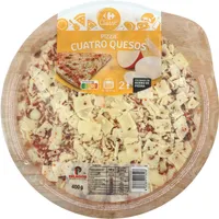 Pizza cuatro quesos