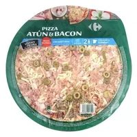 Pizza atún y bacon