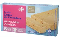 Turrón crema de almendras sin azúcar