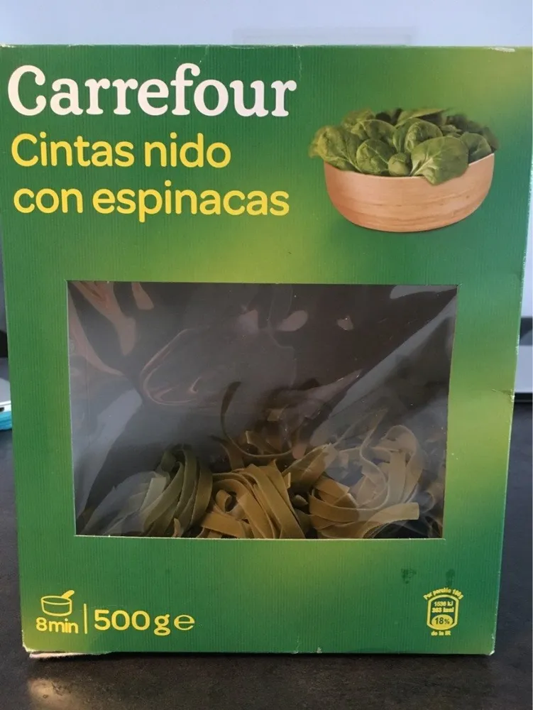 Cintas nido espinaca