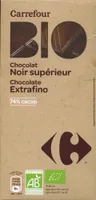 Tableta de chocolate negro 74% cacao