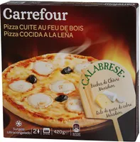 Pizza cocida a la leña calabrese