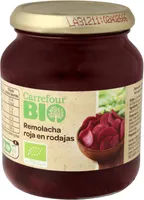 Remolacha roja en rodajas