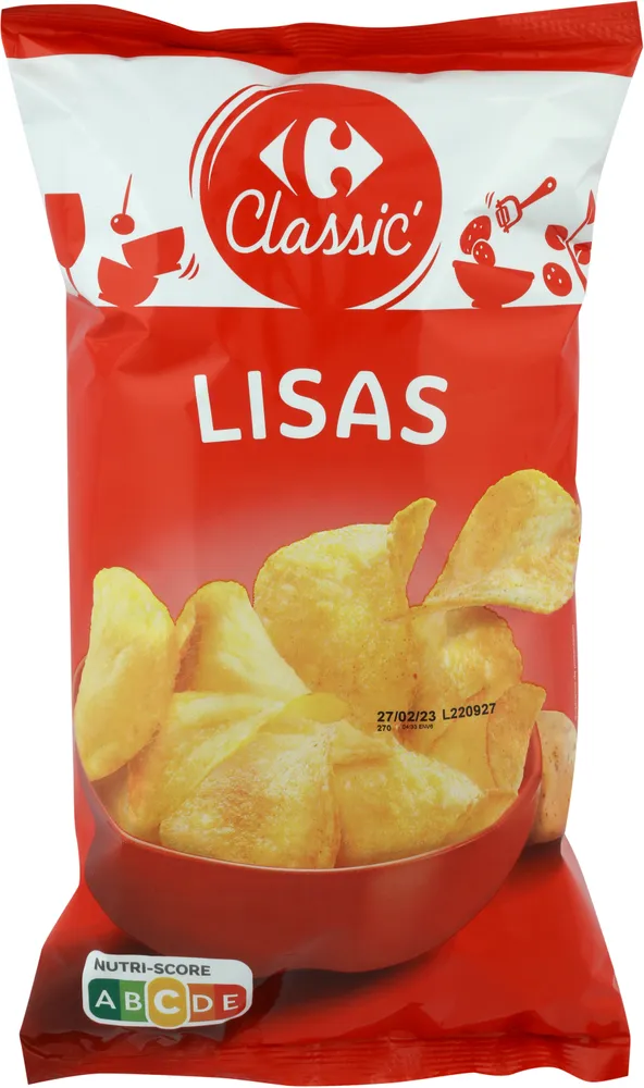Patatas fritas lisas