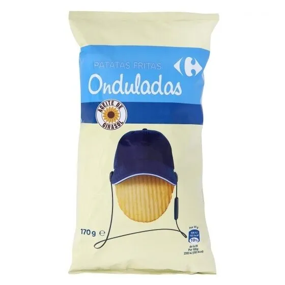 Patatas fritas onduladas