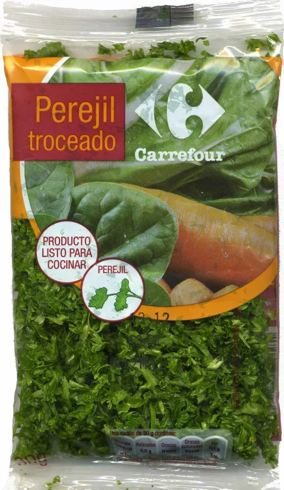 Perejil fresco troceado