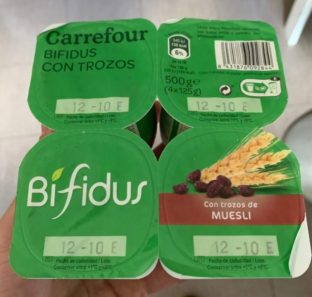 Bífidus con trozos de muesli