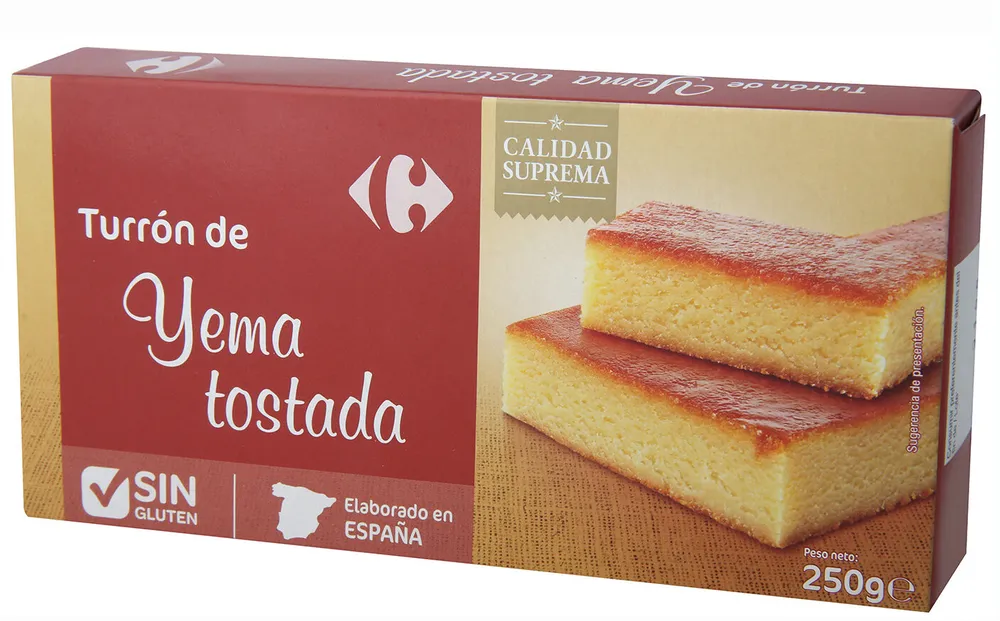 Turrón yema tostada