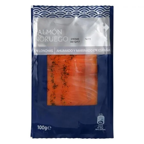 Salmón noruego ahumado y marinado